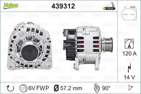 ALTERNATÖR VALEO 439312