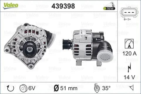 ALTERNATÖR VALEO 439398