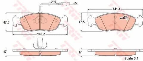 DİSK BALATA TRW GDB1104