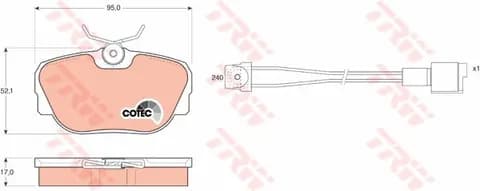 DİSK BALATA TRW GDB820