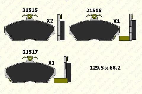 KALE BALATA DİSK BALATA KALE B 21515 180 05 ANS