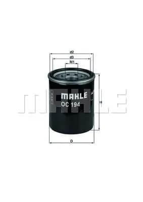 MAHLE FILTRE YAĞ FİLTRESİ MAHLE OC194