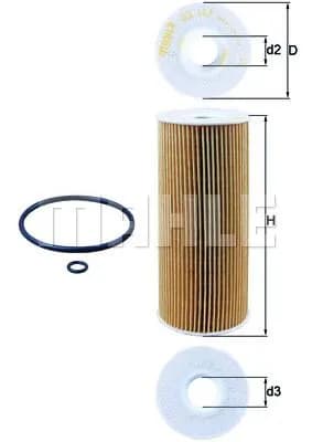 MAHLE FILTRE YAĞ FİLTRESİ MAHLE OX143D