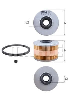 MAHLE FILTRE YAKIT FİLTRESİ MAHLE KX79D