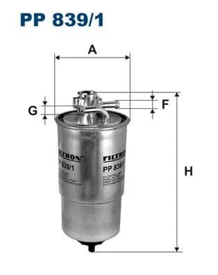 YAKIT FİLTRESİ FILTRON PP 839/1