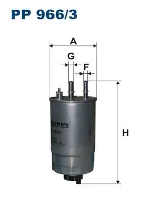 YAKIT FİLTRESİ FILTRON PP 966/3
