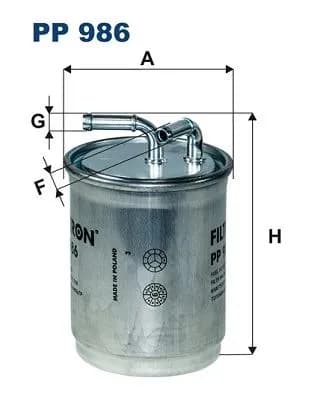 YAKIT FİLTRESİ FILTRON PP 986
