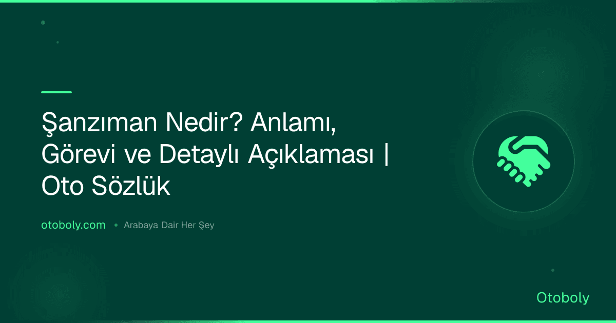 Şanzıman Nedir? Anlamı, Görevi ve Detaylı Açıklaması | Oto Sözlük
