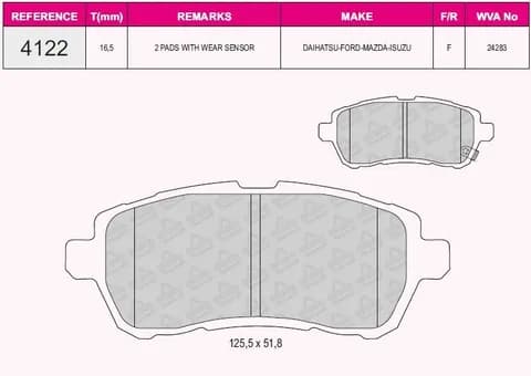 DİSK BALATA GRAP 94122