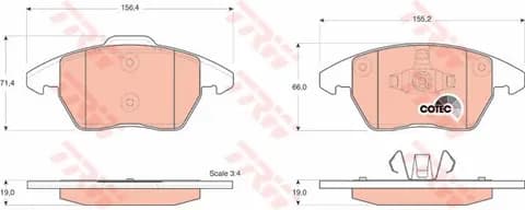 DİSK BALATA TRW GDB1605