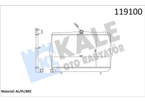 KALE RADYATOR SU RADYATÖRÜ KALE 2401011AB