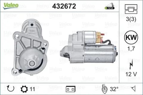 MARŞ MOTORU VALEO 432672