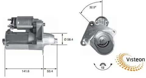 MARŞ MOTORU VISTEON 20-100-01021