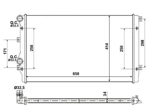 SU RADYATÖRÜ NRF 53406A