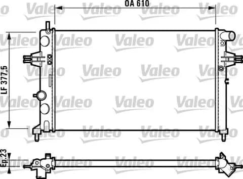 SU RADYATÖRÜ VALEO 732729