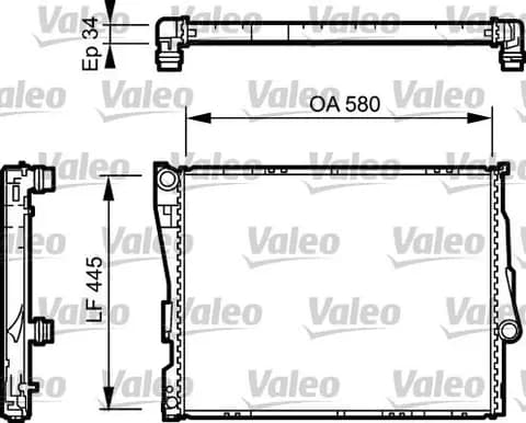 SU RADYATÖRÜ VALEO 734276