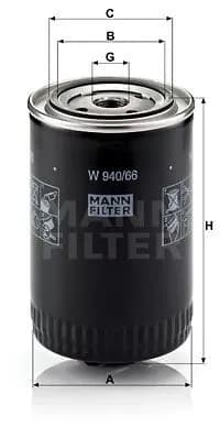 YAĞ FİLTRESİ MANN W940/66